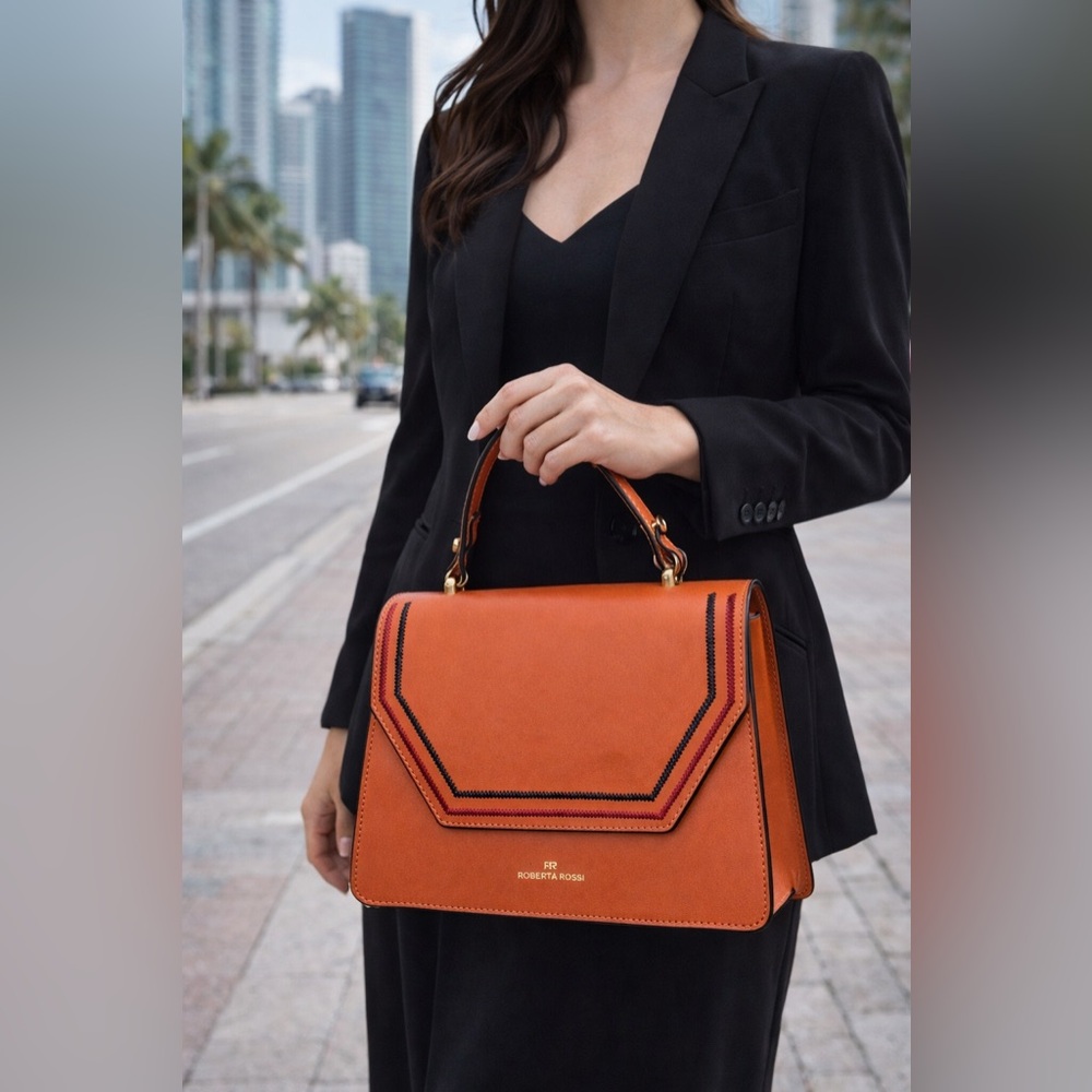 Roberta Rossi Orange Handbag
